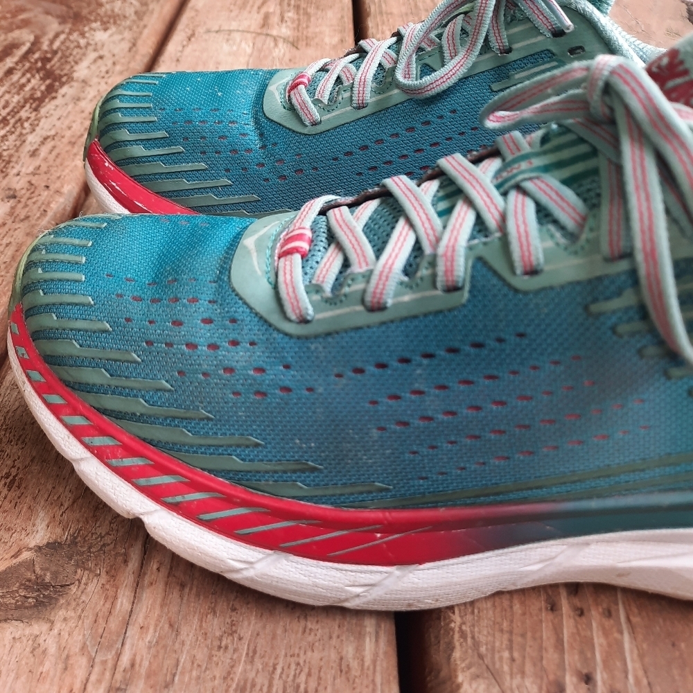 Hoka One One Clifton 5 Road Running Shoes Marlin Blue Ribbon Sneakers Size 9 - Picture 9 of 15